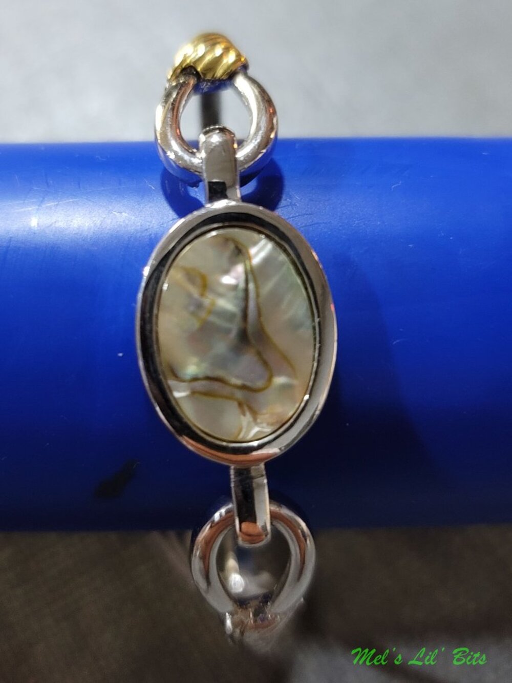 Vintage Avon Abalone Shell Mother of Pearl Bangle Bracelet